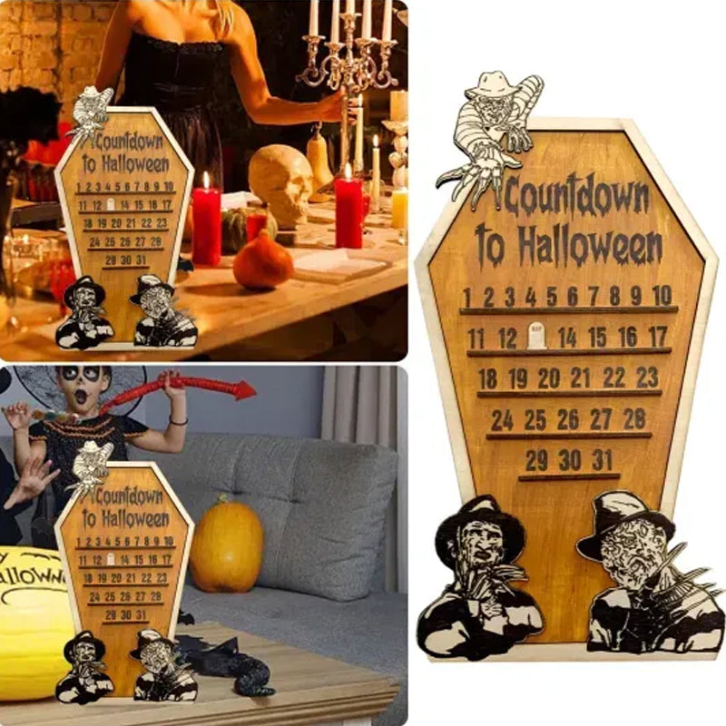 Calendrier du compte à rebours d'Halloween