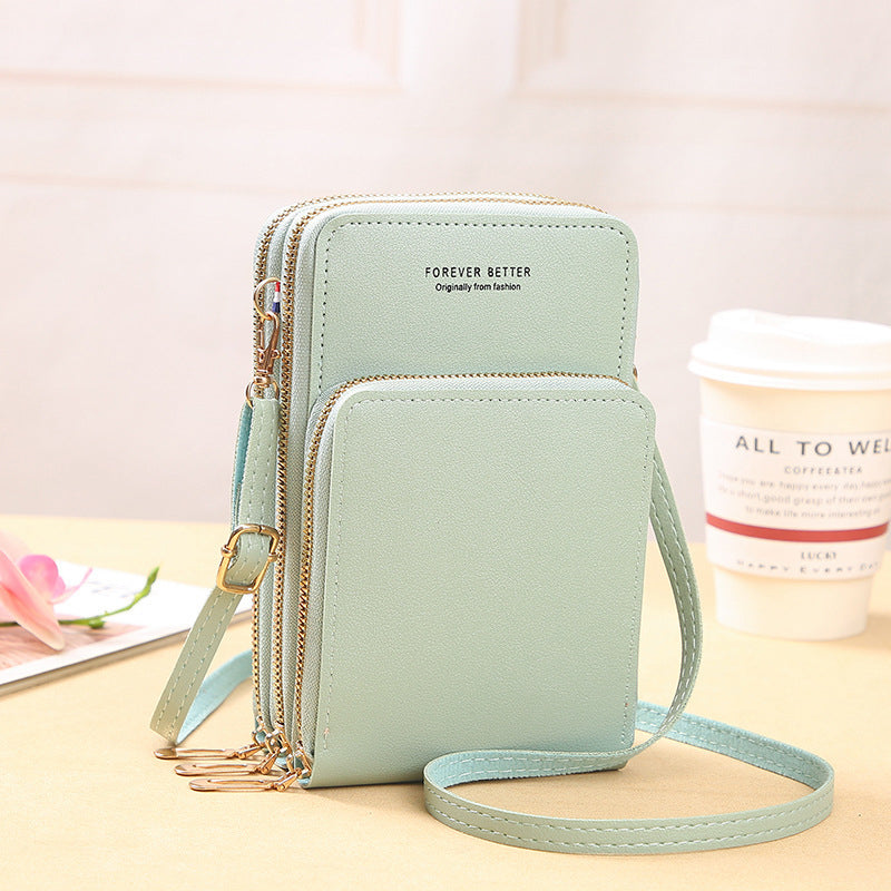 Kleine crossbodytas van leer