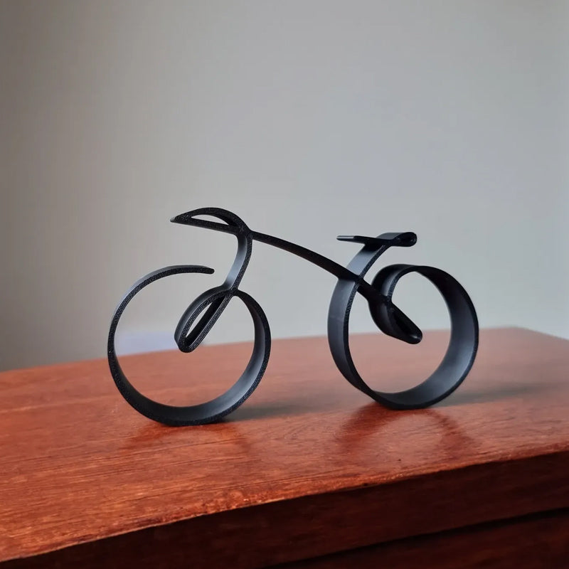 Style filaire de sculpture de vélo minimaliste