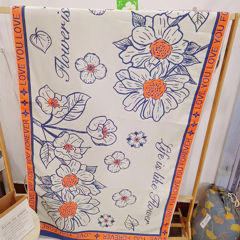 Serviette de bain absorbante mignonne en pur coton