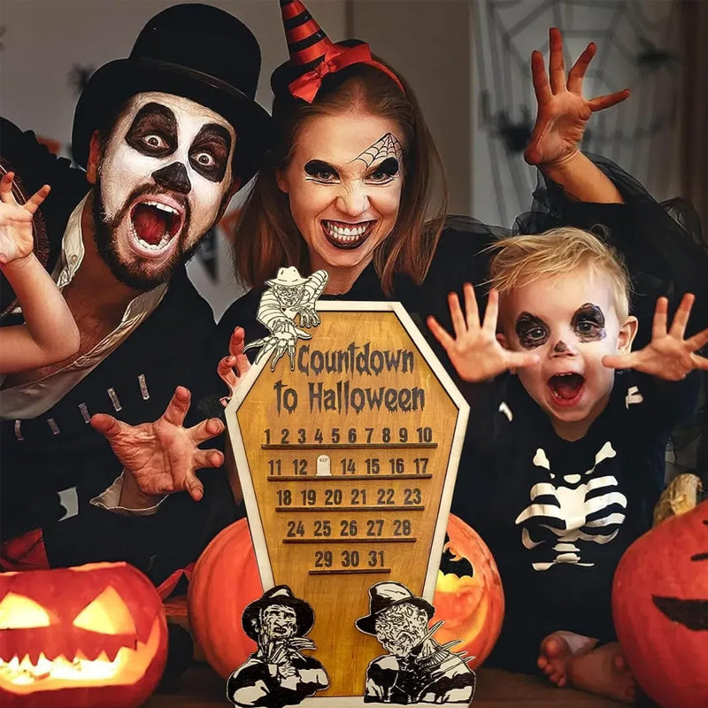 Calendrier du compte à rebours d'Halloween