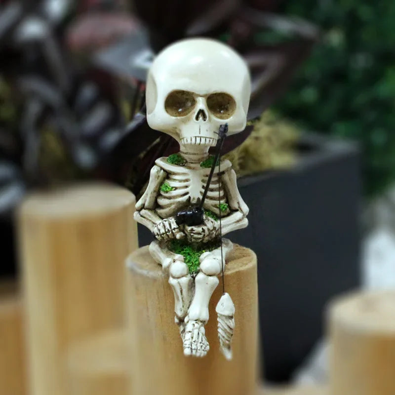 Accessoire de jardin squelette de pêche