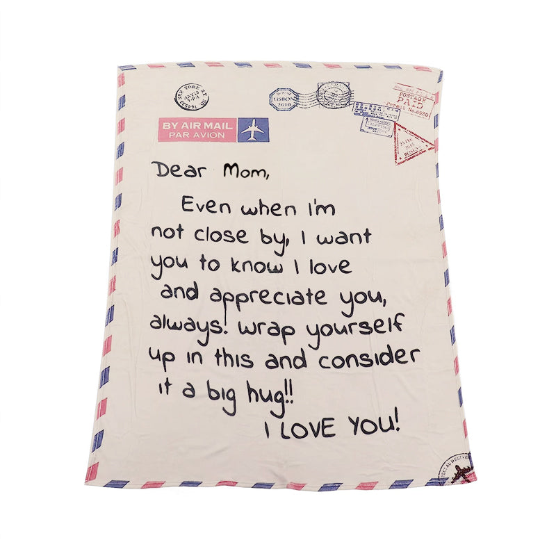 Couverture de lettre personnalisée maman/papa