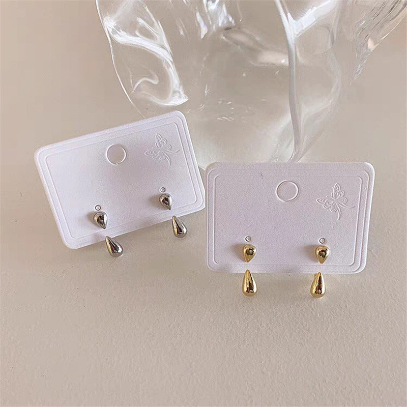 Boucles d'Oreilles Gouttes Brillantes