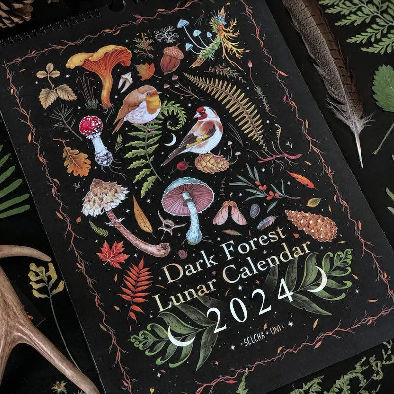 Calendrier lunaire de la forêt sombre 2022/2023/2024