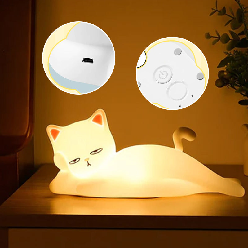 Lampe chat grincheux