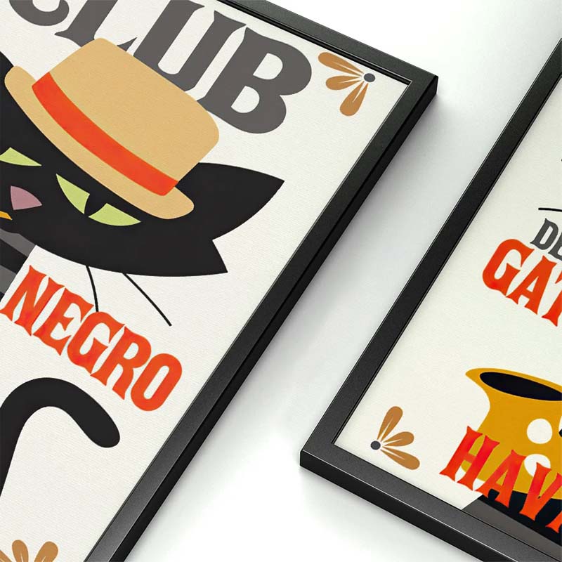 Katten kunstafdruk decoratieschilderij