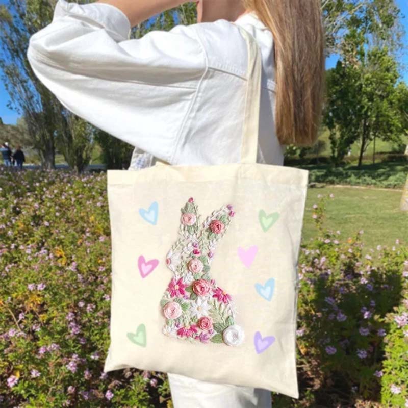Kit de broderie de Pâques Bunny in Bloom