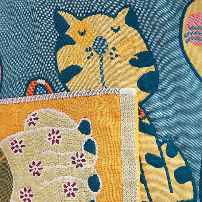 Serviette de bain absorbante mignonne en pur coton