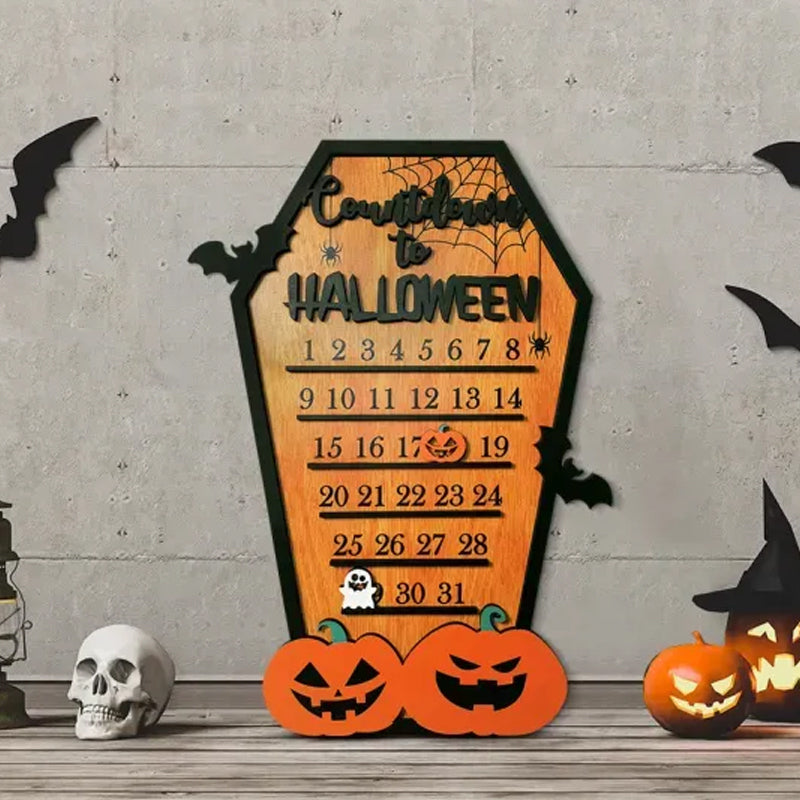 Calendrier du compte à rebours d'Halloween