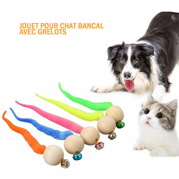 Jouet pour chat bancal avec grelots
