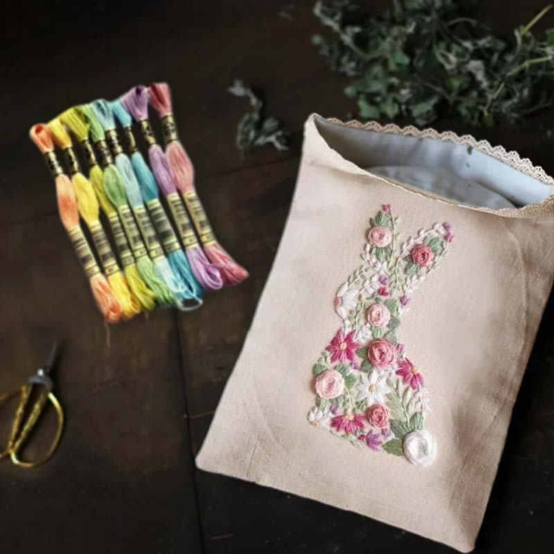 Kit de broderie de Pâques Bunny in Bloom