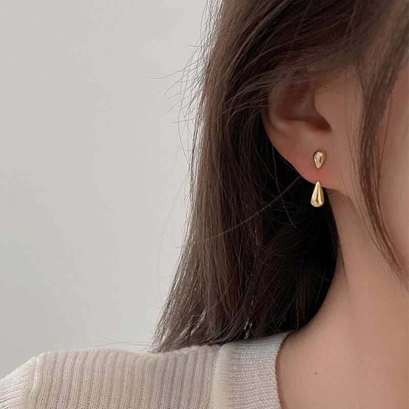 Boucles d'Oreilles Gouttes Brillantes