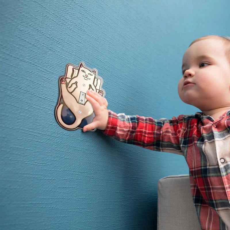Couverture drôle d'interrupteur de lumière
