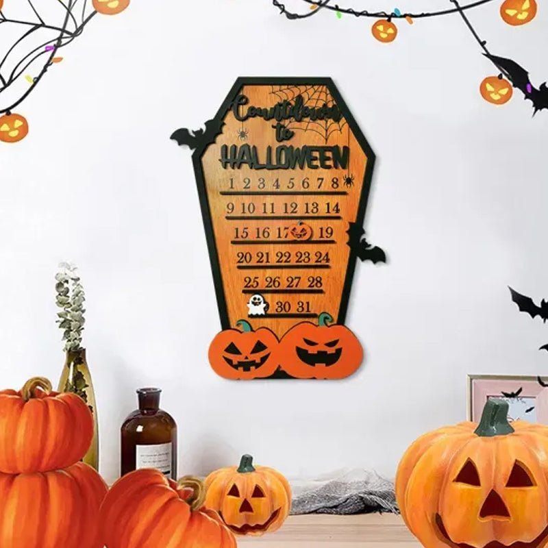 Calendrier du compte à rebours d'Halloween