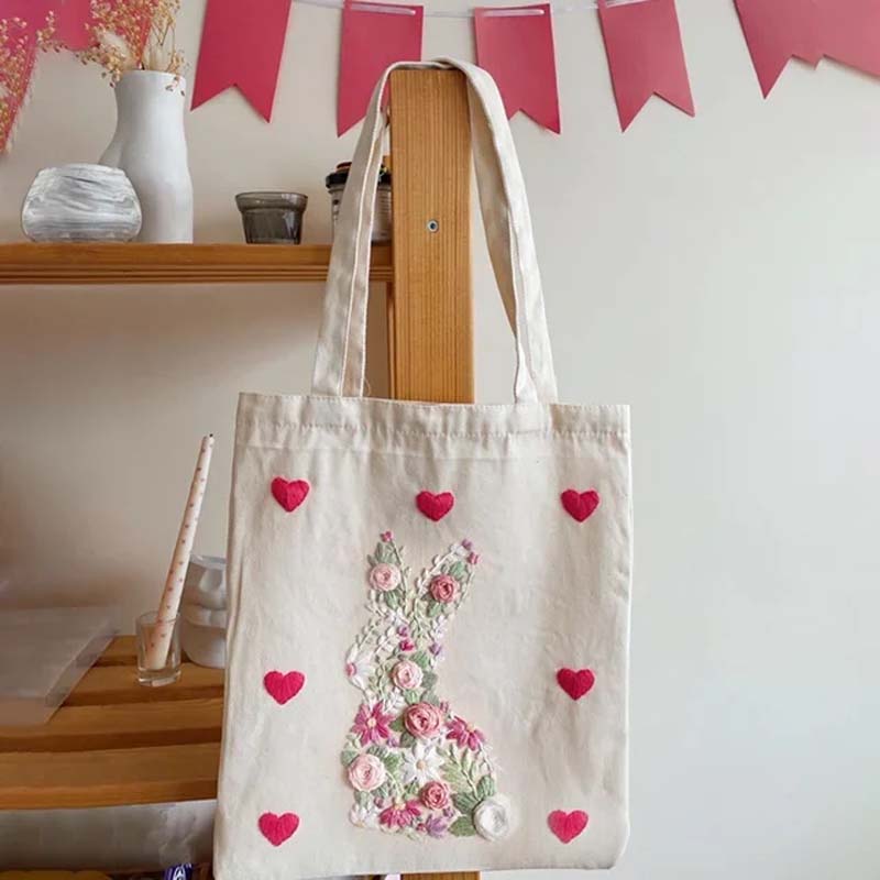 Kit de broderie de Pâques Bunny in Bloom