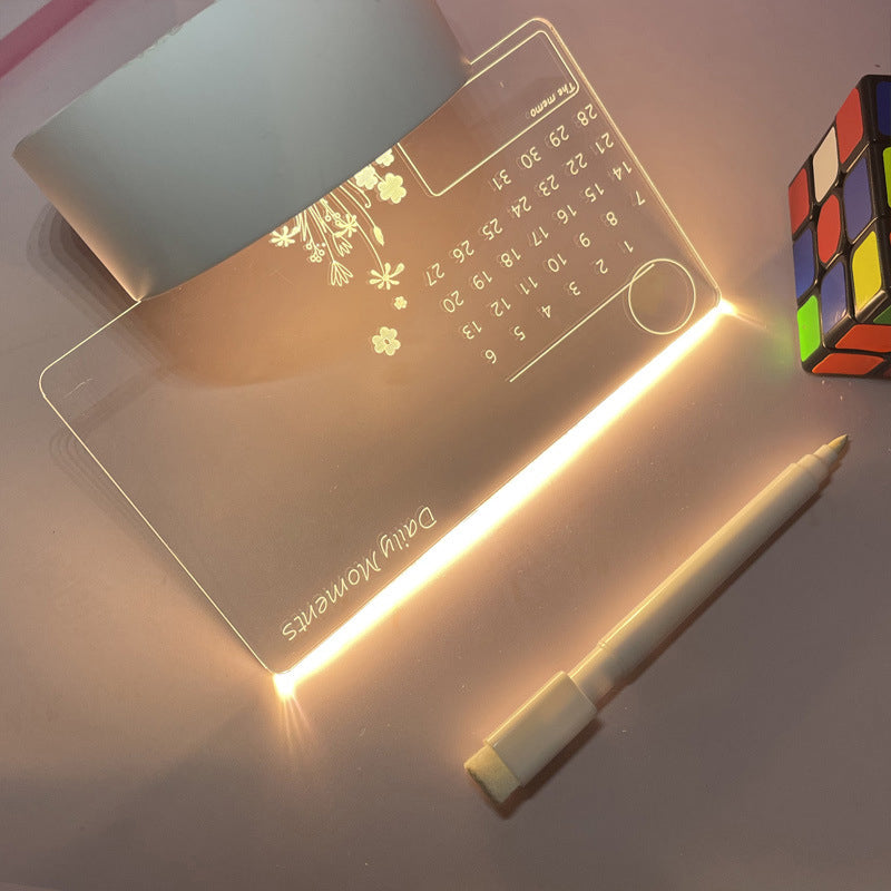 Tableau de notes Veilleuse LED créative