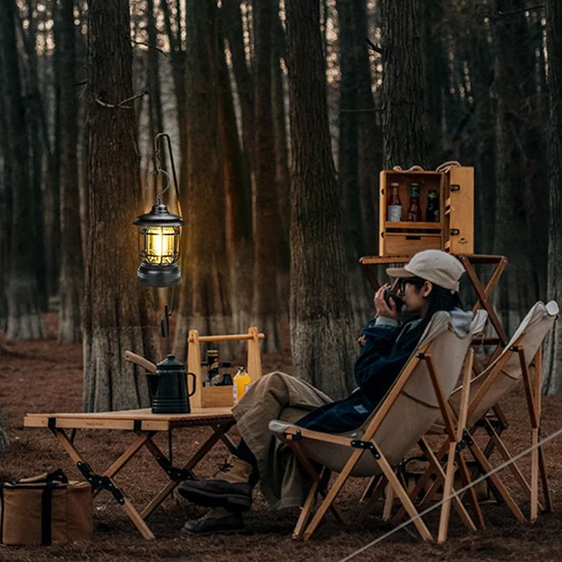 Lampe de camping rétro portable