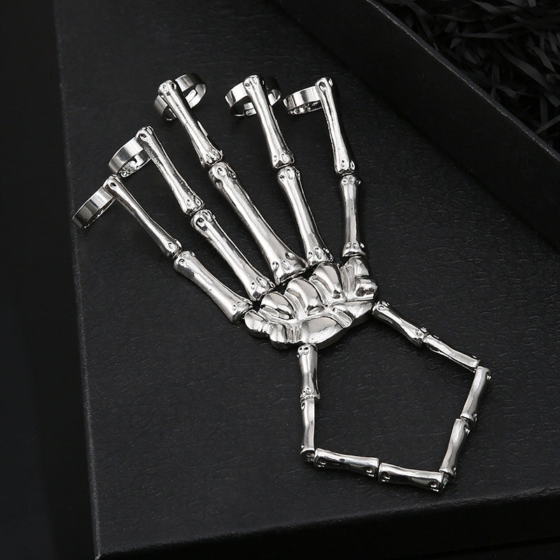 Bracelet Halloween Gothique Punk Squelette