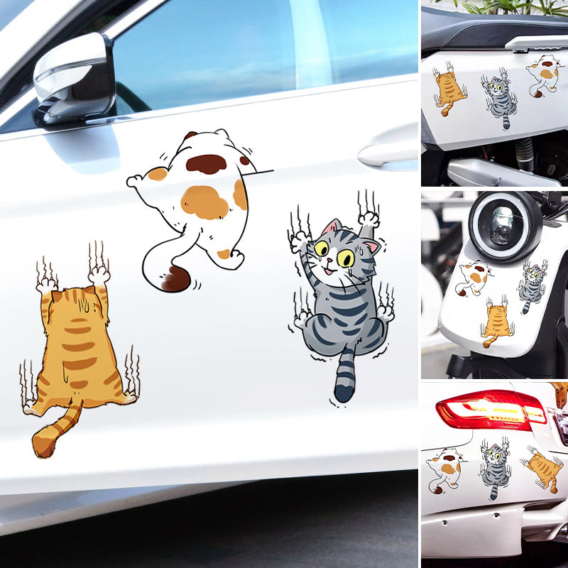 Autocollants de dessin animé de chat mignon