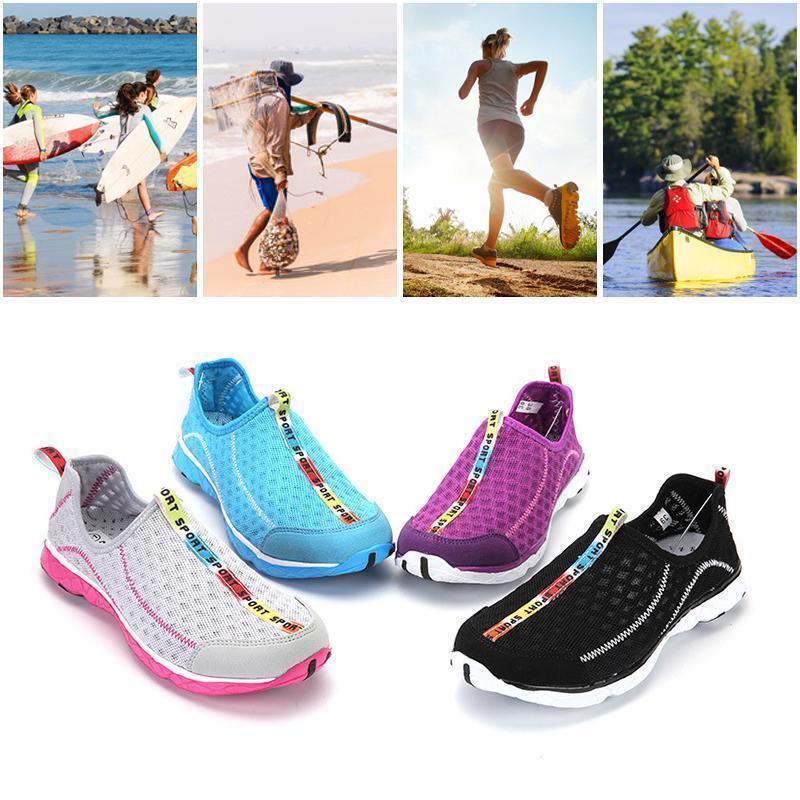 Homme Femme Chaussures Aquatique Antidérapant Chaussons de Plage - ciaovie