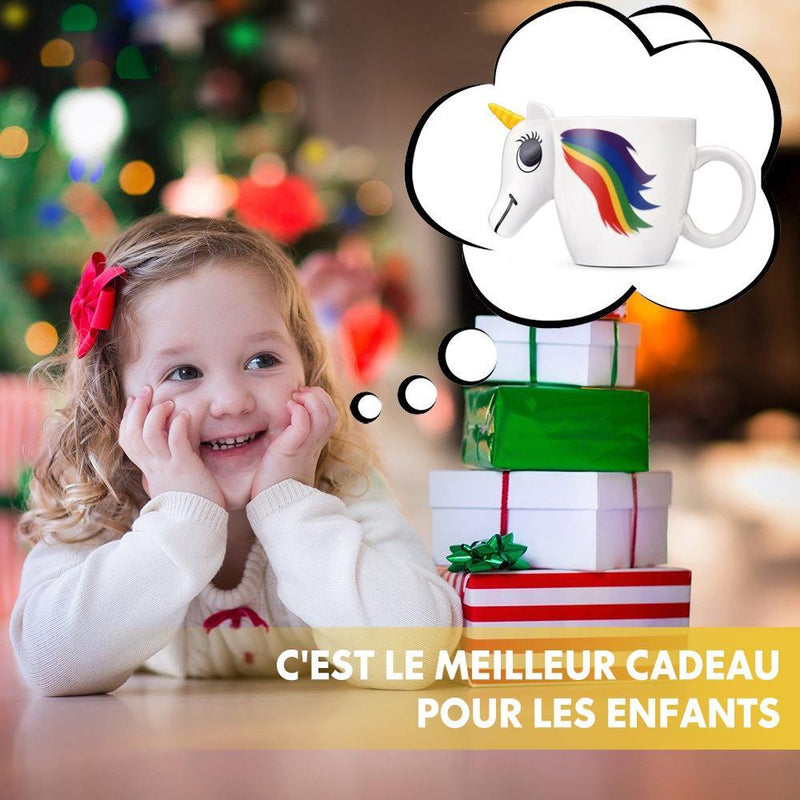 Tasse de 3D Licorne Sensible à la Chaleur en Céramique