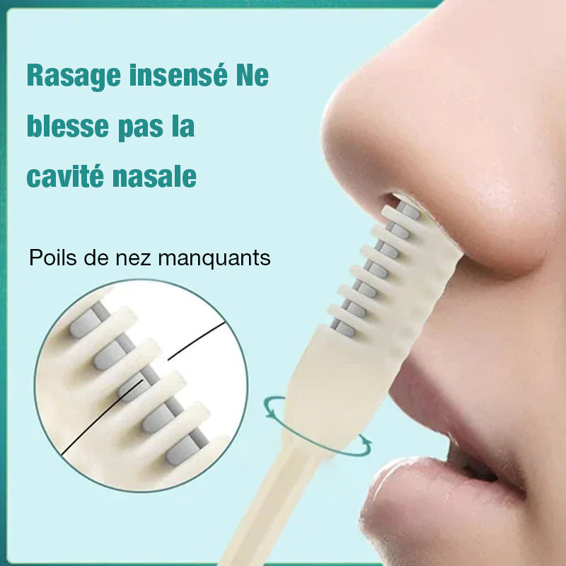 Couteau à poils de nez double face