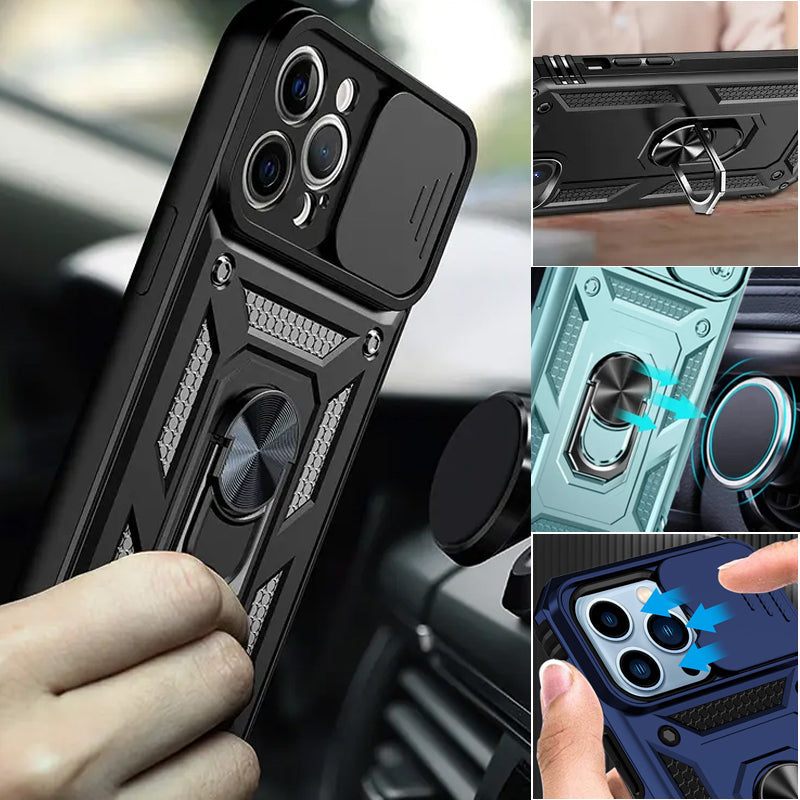 Magnetische Auto Vinger Ring 3-in-1 Telefoonhoes