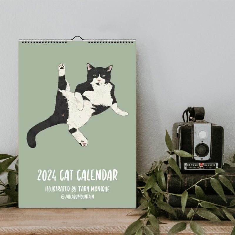 Kattenwandkalender 2024