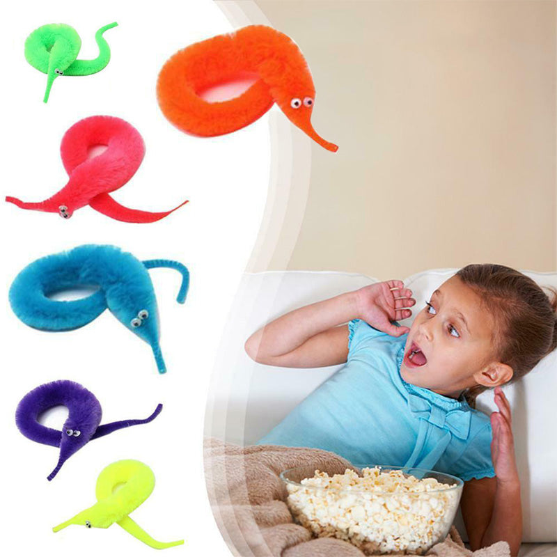 Jouets de vers flous et tordus