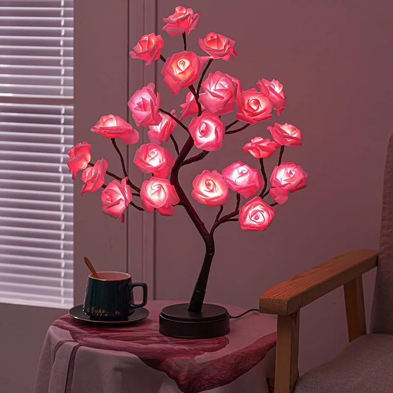 Lampe de Table Fleur de Rose Arbre