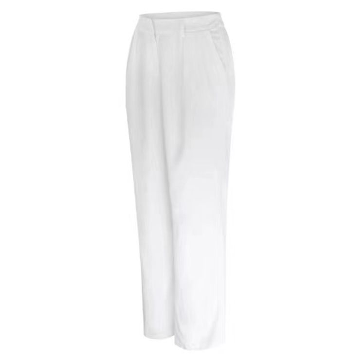 Pantalon confortable et ajusté à jambes larges