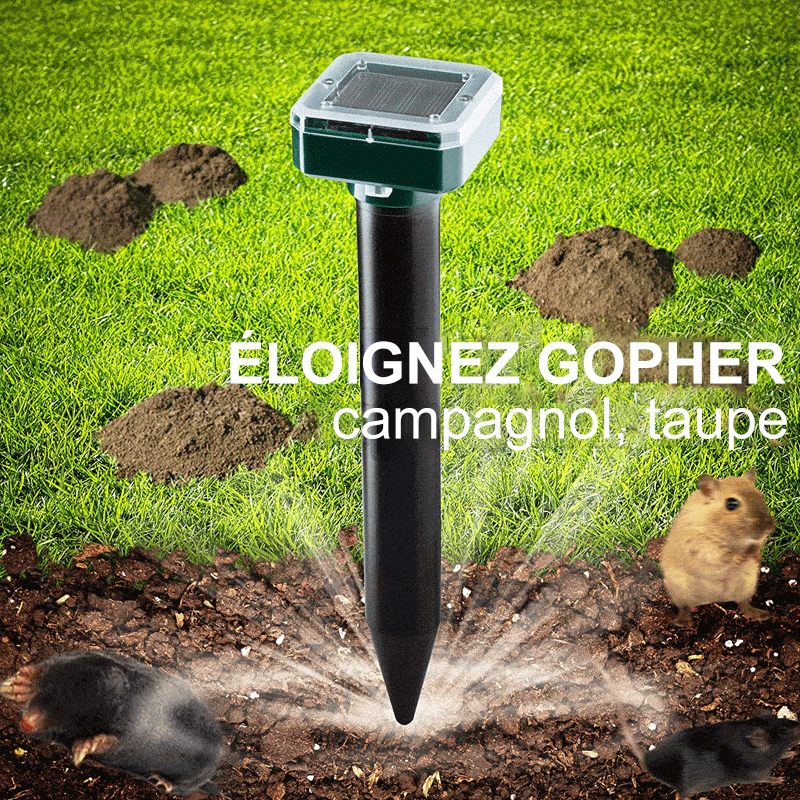 Répulsif solaire antiparasitaire pour jardin