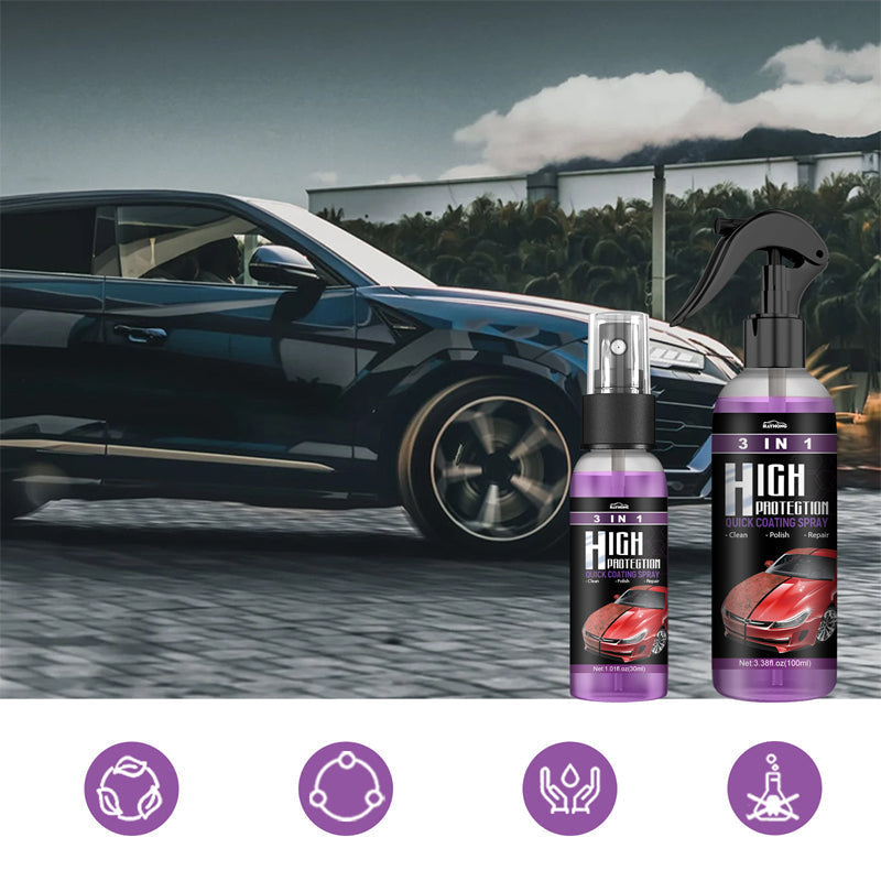 3 en 1 nouveau spray de revêtement de voiture rapide amélioré