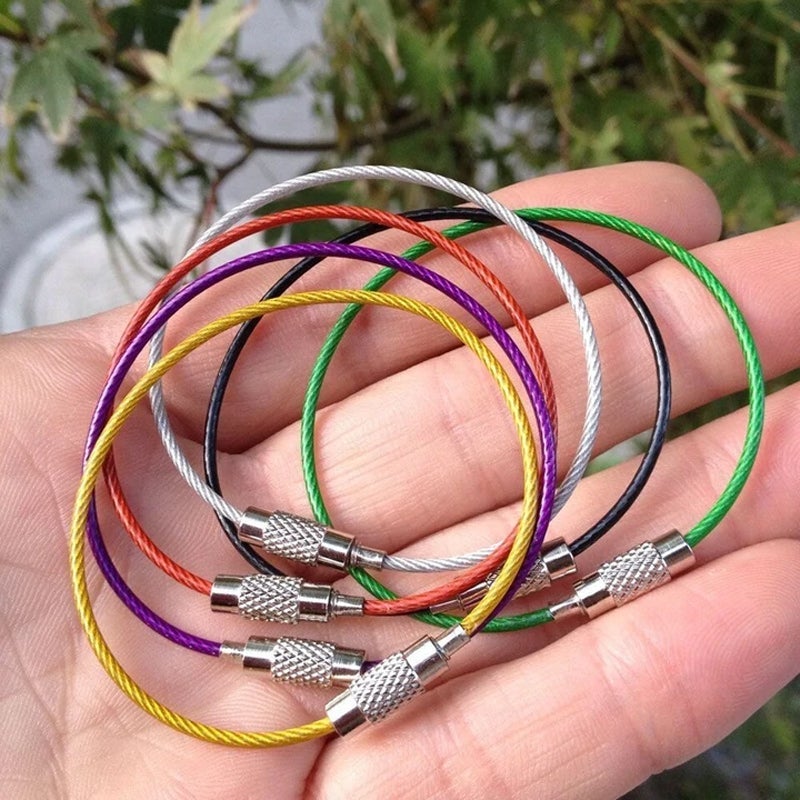 Serrure de fil d'acier de couleur créative