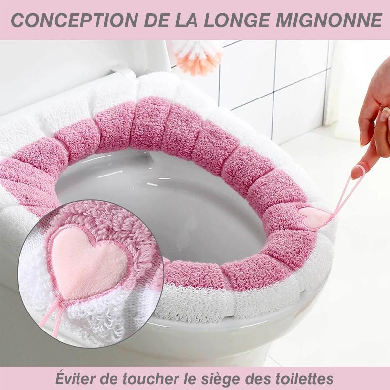 Housse de Siège de Toilette en Peluche