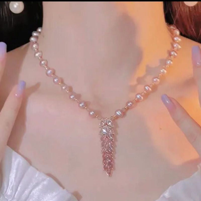 Collier pendentif blé