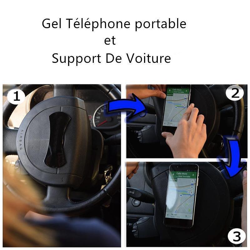 Gel Pads Support Téléphone Voiture en Silicone Antidérapant - ciaovie