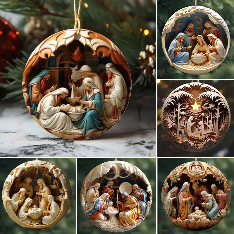 Ornement de Noël Nativité