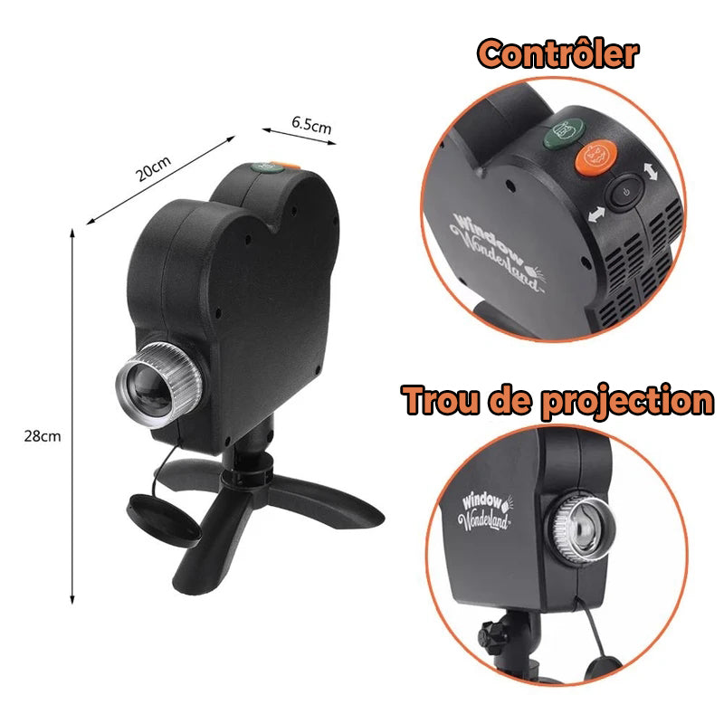 Projection holographique d'Halloween