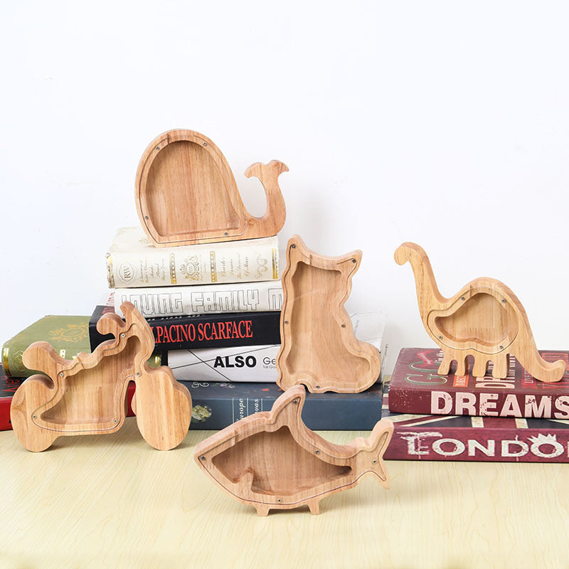 Tirelire Animal en Bois