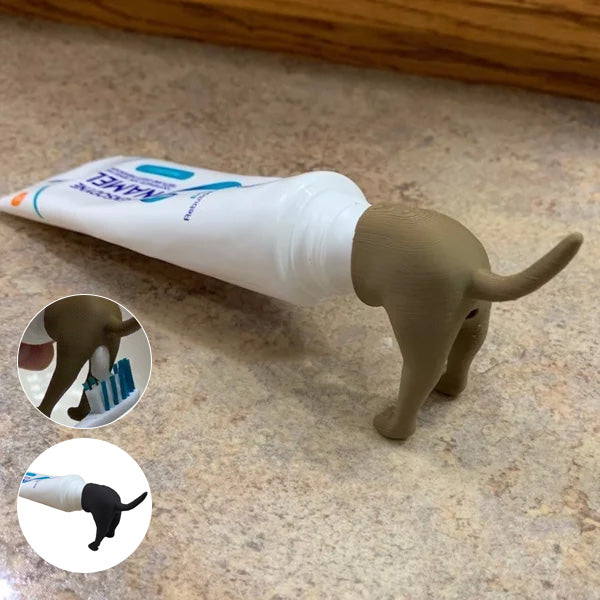 Topper de dentifrice pour fesses de chien qui fait caca