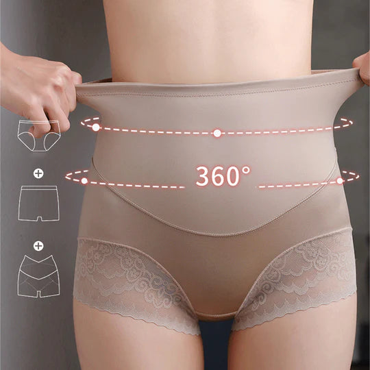 Culotte Moulante de Taille Haute En Soie