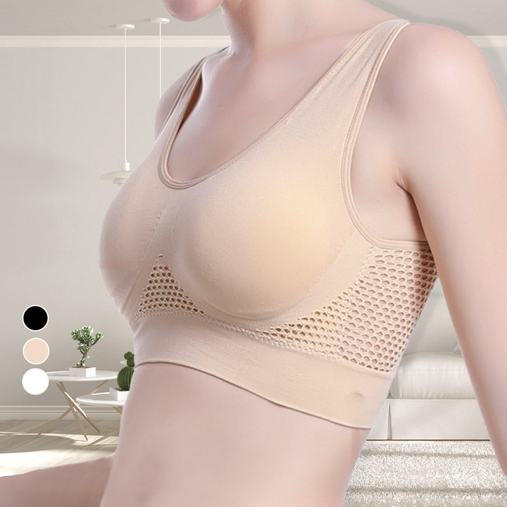 Soutien-gorge de sport respirant en maille