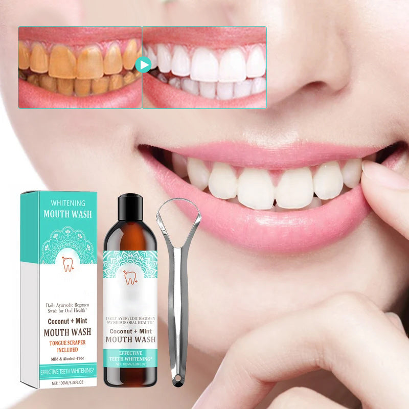 Mondwater voor witte tanden