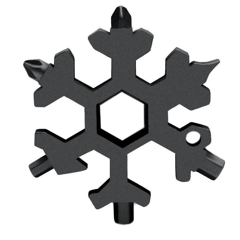 Outil multifonction flocons de neige en acier inoxydable 18 en 1