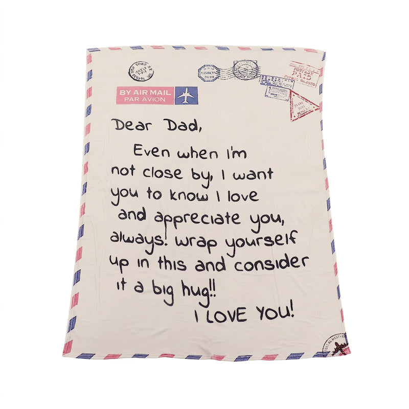 Couverture de lettre personnalisée maman/papa