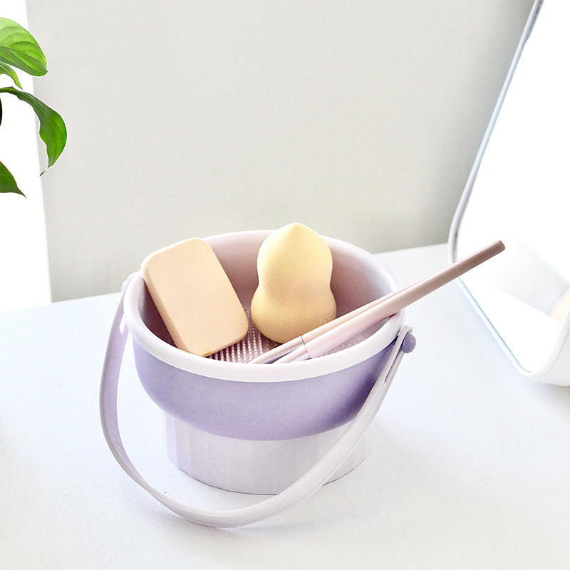 Bol de nettoyage pour pinceaux de maquillage 3 en 1
