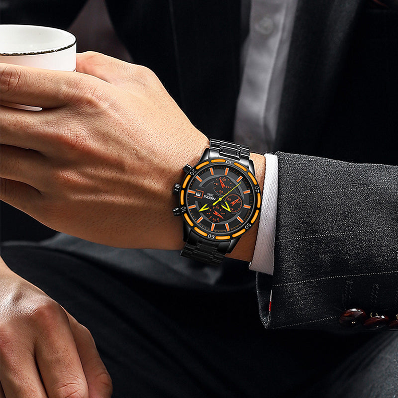 Montre à quartz multifonction pour homme