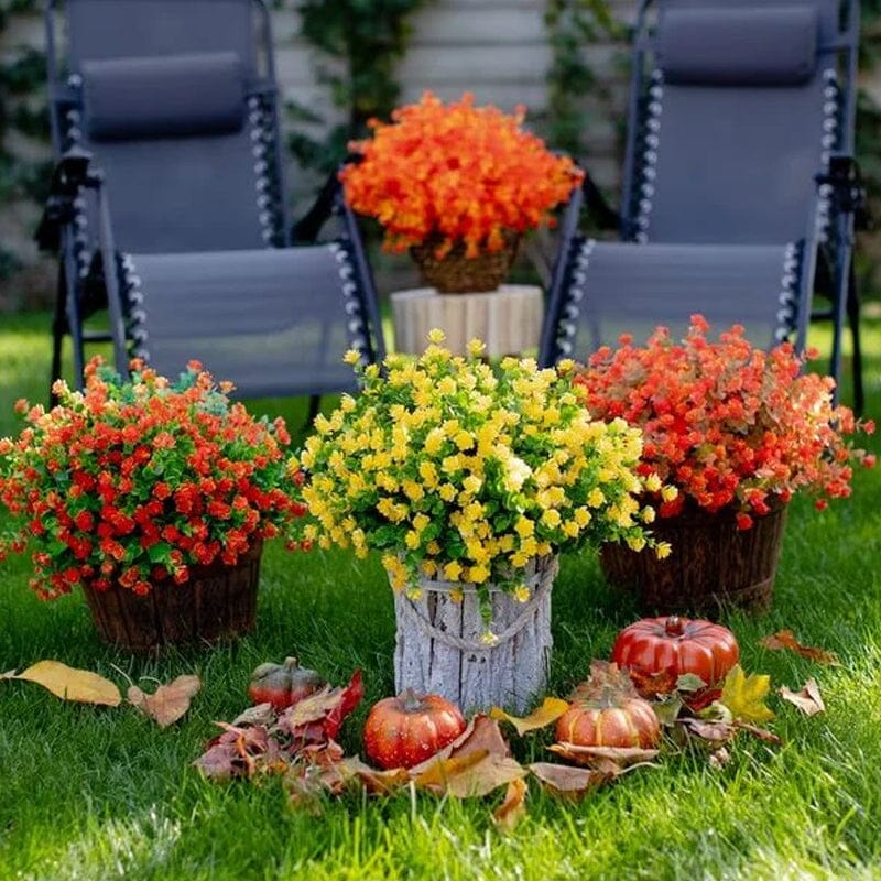 Fleurs artificielles d'extérieur